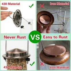 BargainJunkie New Fakiya Hanging Bird Feeders 2 Pack