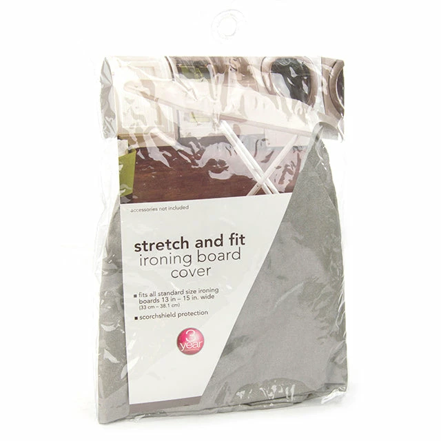 BargainJunkie Homz Stretch And Fit Ironing Board Cover, Gray