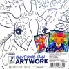 BargainJunkie Art Skills Paint Your Own Artwork Canvas, 2 Pack
