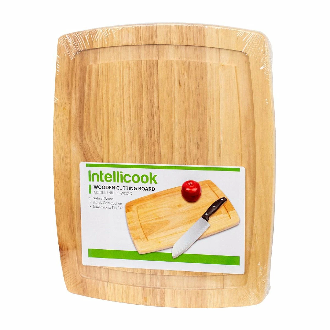 BargainJunkie Intellicook 11x14 Inch Wooden Cutting Board
