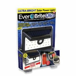 BargainJunkie New Ever Brite Ultra Motion Activated Solar Power LED Light, 2 Pack