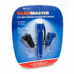 BargainJunkie Tools & Auto BeamMaster 3-pc Multi-Function Keychain And Flashlight