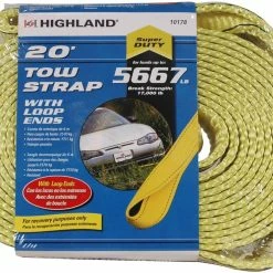 BargainJunkie Highland 5667 Lb Tow Strap With Loop Ends Tools & Auto