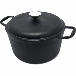 BargainJunkie 6Qt Ekoteq Pre-Seasoned Cast Iron Dutch Oven New