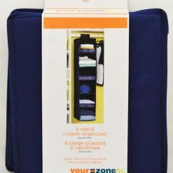 BargainJunkie Your Zone Jr. 6-Shelf Closet Organizer, Blue Home & Garden