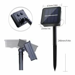 BargainJunkie 33ft Outdoor Solar String Lights, 2 Pack