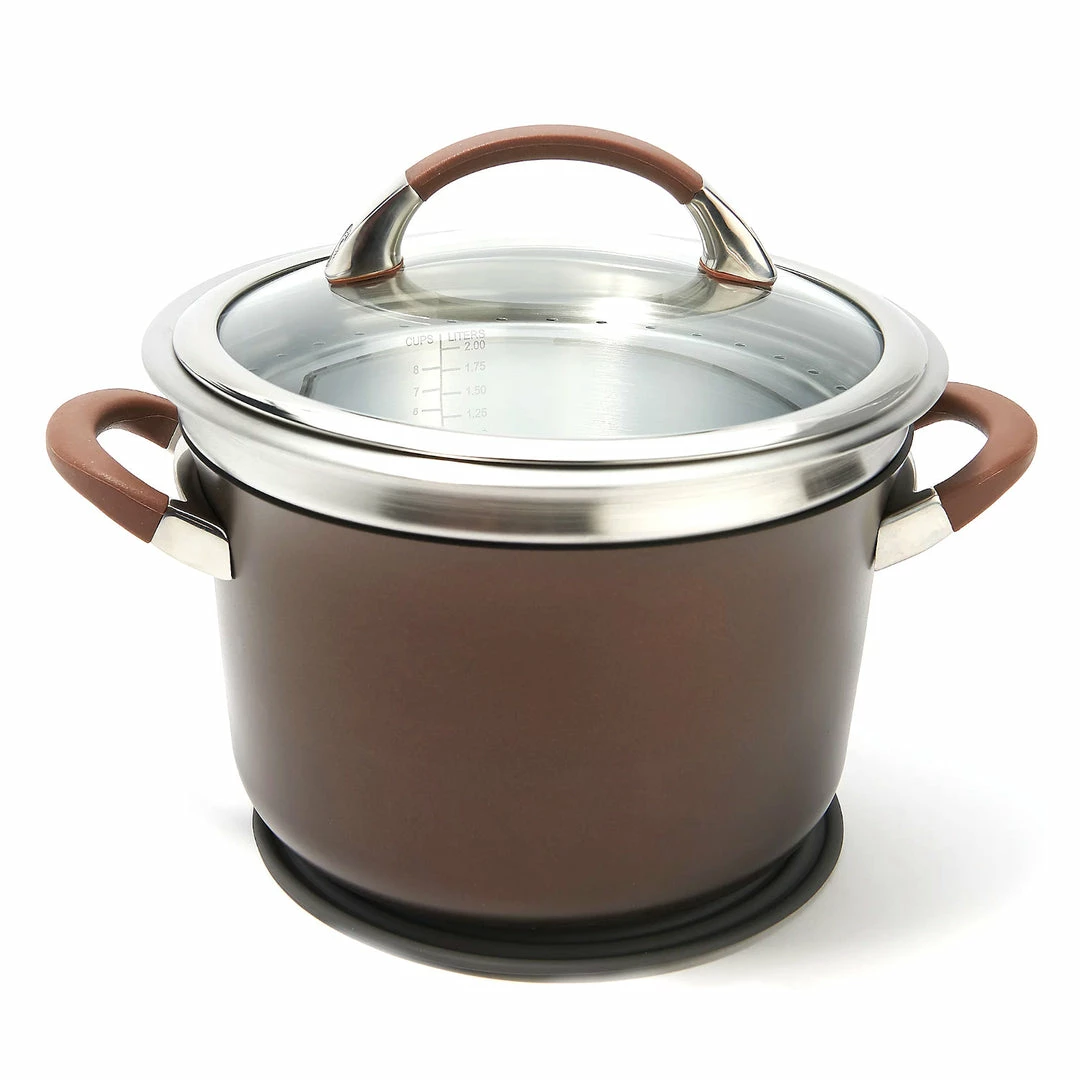 BargainJunkie Circulon Symmetry 5qt 4-Piece Hard-Anodized Stock Pot Set New