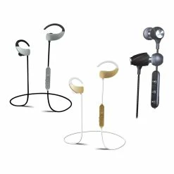 BargainJunkie Sharper Image Wireless Bluetooth Earbuds Or Earhooks With Microphone New