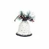 BargainJunkie 6" Metal Bell Ornament, White New