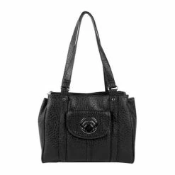 BargainJunkie Anna Martina Franco Ring Accent 3-Compartment Shoulder Bag