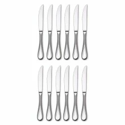 BargainJunkie Mikasa Bravo Set Of 12 Premium Stainless Steel Steak Knives