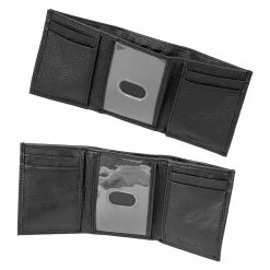 BargainJunkie Black Leather Wallet