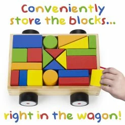 BargainJunkie Brybelly Take-A-Long Building Block Wagon New