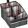 BargainJunkie Bell Automotive Black Plaid Seat Console