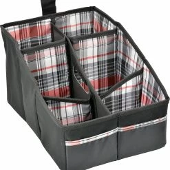 BargainJunkie Bell Automotive Black Plaid Seat Console