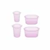 BargainJunkie Zip Top Silicone Containers Set Of 4 New