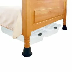 BargainJunkie 4 Piece Round Bed Risers Home & Garden