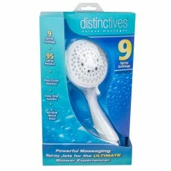 BargainJunkie Hydrospin Handheld 6-Setting Chrome Shower Set Bed & Bath