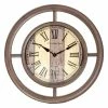 BargainJunkie Intellibrands 12.5” Faux Wood Circle Wall Clock