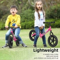 BargainJunkie New Ran Rule Kid's Balance Bike, Pink