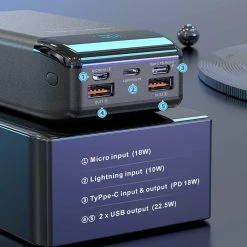 BargainJunkie 2-Pack Konfulon 30,000 MAh Portable Power Bank