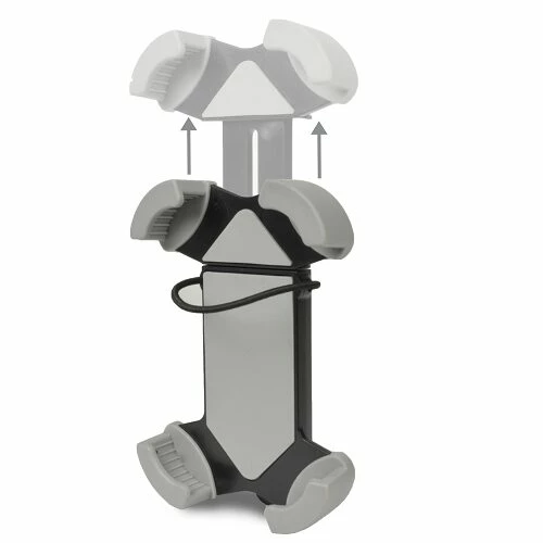 BargainJunkie Universal Smart Phone Bike Handlebar Mount For 3.5-5.5" Phones, Gray