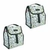 BargainJunkie 2 Pack Packit Freezable Lunch Sack, Doodle Print