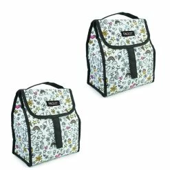 BargainJunkie 2 Pack Packit Freezable Lunch Sack, Doodle Print