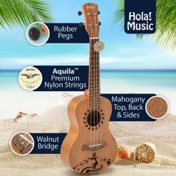 BargainJunkie Hola! Mahogony Ukulele With Walnut Bridge New