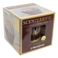 BargainJunkie Home & Garden Westinghouse Scenterrific Ceramic LED Light & Fragrance Warmer, Ribbed Pot