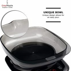 BargainJunkie Gray Maple Stainless Steel Digital Kitchen Scale