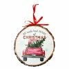 BargainJunkie 8" All Roads Lead Home Round Hangable Christmas Decor New
