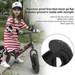BargainJunkie Ran Rule Kid's Balance Bike, Black New
