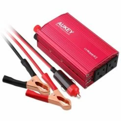 BargainJunkie Aukey PA-V17 300W DC To AC Car Power Inverter, Dual USB Ports & AC Outlets New