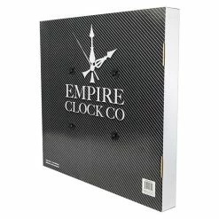 BargainJunkie Empire 24 Inch Decorative Wall Clock, Brushed Silver