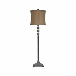 BargainJunkie Home Decorators Bronze Metal Stacked Ball Floor Lamp, Refurbished New