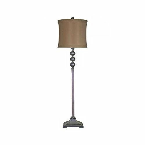 BargainJunkie Home Decorators Bronze Metal Stacked Ball Floor Lamp, Refurbished New