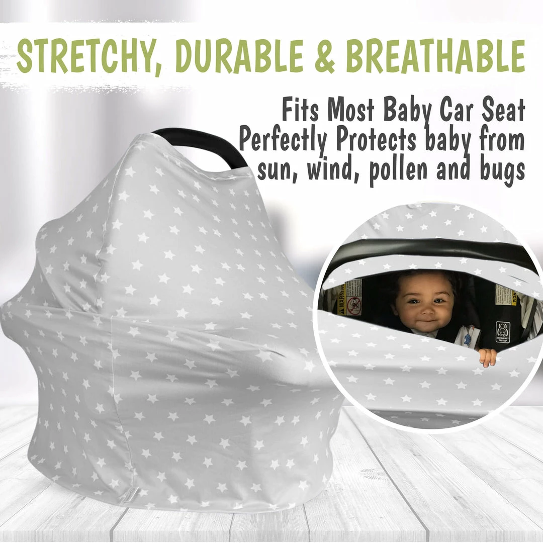 BargainJunkie New KeaBabies All In 1 Multi Use Cover, Starry Charm